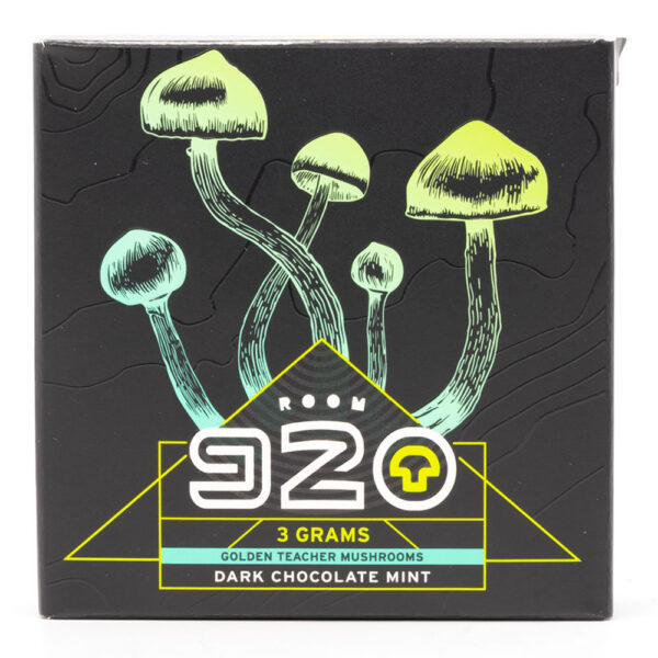 Room 920 - Mushroom Chocolate Bar - Dark Chocolate Mint - 3 grams | Magic Mushrooms Montreal Canada