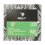 Psilly - Dark Chocolate Bar - Mint & Spirulina | Magic Mushrooms Montreal Canada
