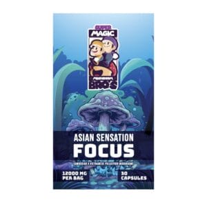 Super Magic Mushroom Bro’s - Asian Sensation FOCUS - 400MG Capsules | Magic Mushrooms Montreal Canada